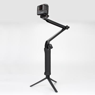 China A vara Multifunction dobrável Monopods de Selfie da câmera do braço de 3 maneiras + mini adaptador do tripé para vai pro Hero5 à venda