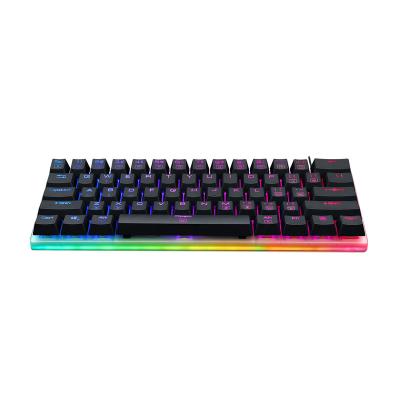 China Factory 60 61 Key Blue Switch Mechanical Led RGB Black Gaming Gamer Gamer Big Boss Ceo Mechanical Keyboard for sale