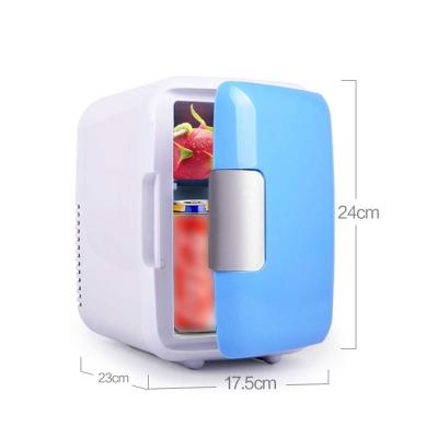 China Cyberpunk Mini Car Cooler Box Cup Freezer Portable Electric Cooler 4L Warmer Car Fridge For Travel for sale