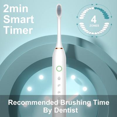 China IPX7 Waterproof 8 Brush Heads Sonic Electric Toothbrush With 6 Modes 42000vpm Rechargeable Toothbrush for sale