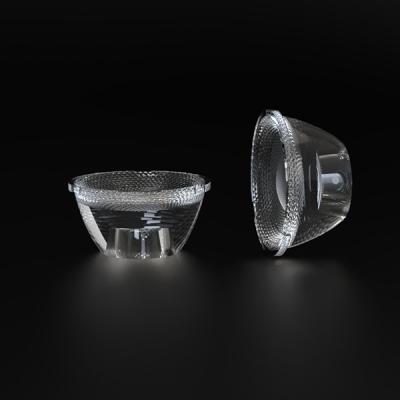 China Diameter 40mm upgrade hotel cut-off Lens PC material for wash wall lamp VA 50° anti-glare for sale