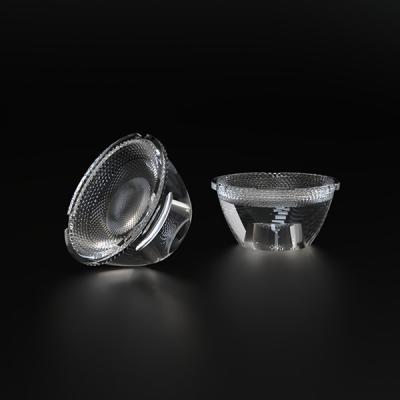 China Clear Visual COB LED Lenses 45mm Cree Led Lens For Soft Light for sale