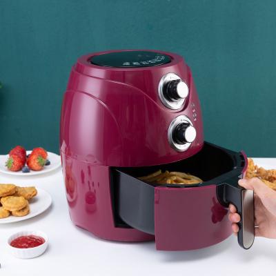 China Oil Free 1300W 5.0L Air Frying Stick Unhealthy Oil Free No Oil Cooking Electric Deep Fryer Smart Air Fryer for sale