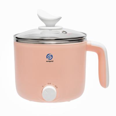 China Stainless Steel Mini Health Home Appliances Hot Pot Power Adjustment Multifunctional Multi-function Cooking Pot for sale