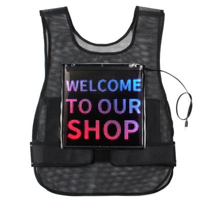 China Interior & Outdoor P3.75 Led Screen Display Mobile Vest LED Indoor Outdoor Waterproof Vest Advertising Display Screen For Signage for sale