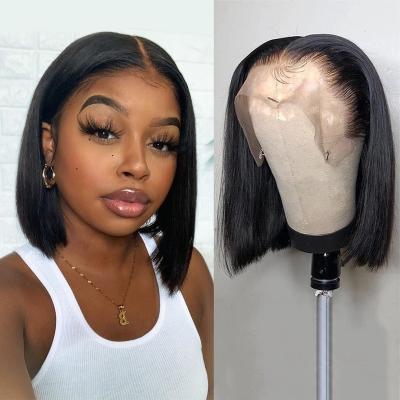 China Wholesale 13x1 Wig, 2022 Silky Straight New 4x4,13*4 13*6 Wave Design Short Straight Colored Brazilian Hair Bob Wigs Human Hair Lace Front for sale