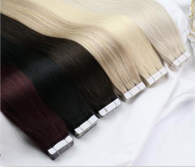 China Adhesive Type Hair Extensions, PU Hair Extensions Grace Length Pu Brazilian Skin Tape Invisible Tape In Hair 40 Pieces Seamless Skin Weft Extensi for sale