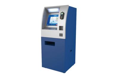 China Indoor Touch Screen Machine Automatic Cash / Banknote Payment Kiosk with POS Terminal for sale