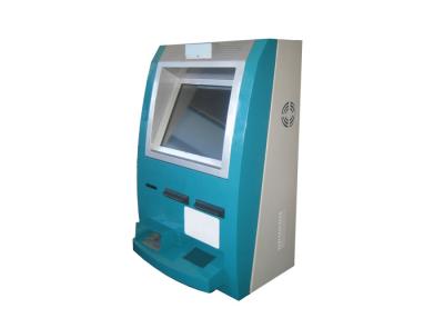 China 19 Inch Bank Card / Cash Payment Wall Mounted Kiosk With Cashcode Cash Acceptor for sale