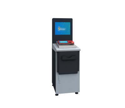 China Attended Economic Customized Simple ATM Kiosk Computer Stand Security for sale