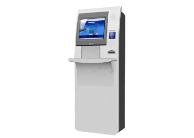 China Slim Interactive Kiosk Touch Screen Information Kiosk  RFID Reader Receipt Printer for sale