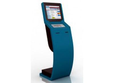 China IR Touch Screen Interent Info Lobby Kiosk Thermal Printer Optional Metal Keyboard for sale