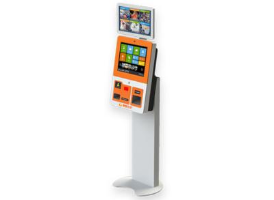 China Phone Recharge Card Check Payment Money Transfer Kiosk Dual Screen Free Standing for sale