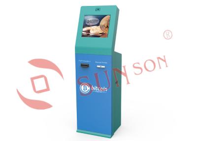 중국 주문을 받아서 만들어진 17 인치 Touchmonitor Bitcoin ATM 기계 현금 수락자 현금 인출기 판매용