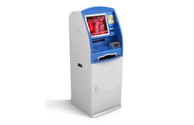 China Bus Station Bill Payment Kiosk With Ticket Printer ID Card Reader for sale