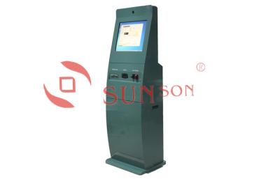 China Floor Standing Bill Payment Kiosk For Utility Charge , Cash / Coin / Credit Card Payment for sale