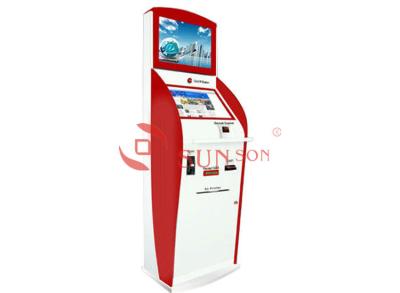 China Interactieve Dubbele het Schermkiosk van de Informatiebetaling met A4 Printer Te koop