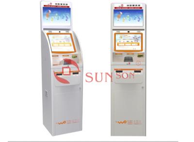 China Card Issuing Payment Interactive Screen Kiosk Ticket Vending Terminal for sale