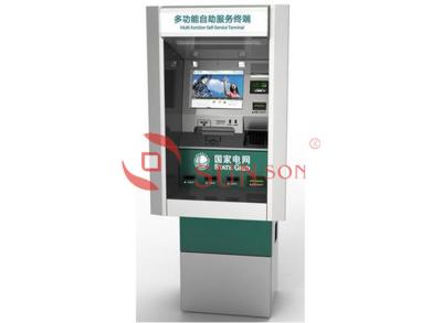 China Withdraw Deposite Cash Self Service Banking Kiosk Through Wall for sale