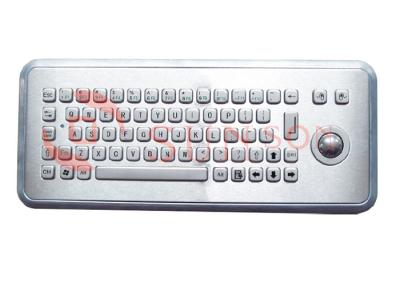 China Information Kiosks Stainless Steel Keyboard With Trackball Custom Made for sale