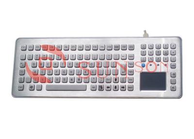 China Rugged Desktop Industrial Metal Keyboard Stainless Steel Keyboard for sale