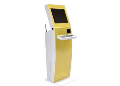 China Floor Stand TFT LCD Touch Screen Information Kiosk With Metal Keyboard / WIFI for sale