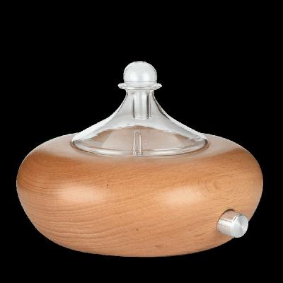 China Household 30ml Natural Wood Aroma Diffuser Essential Oil Glass Waterless Nebulizer for sale