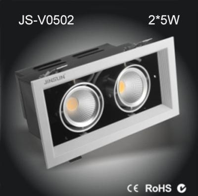 China high-end COB LED grille lights 2*10w with 24/60 degree and 3000-5000k for sale