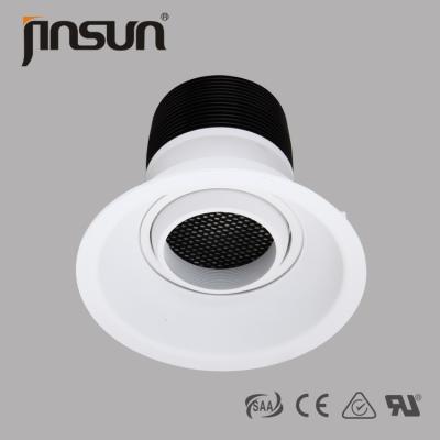 Chine Lumière enfoncée dimmable adjuatable menée de DALI ip40 de la lumière 359degree de chambre à coucher d'épi de plafond de 12W /20W pour le salon à vendre