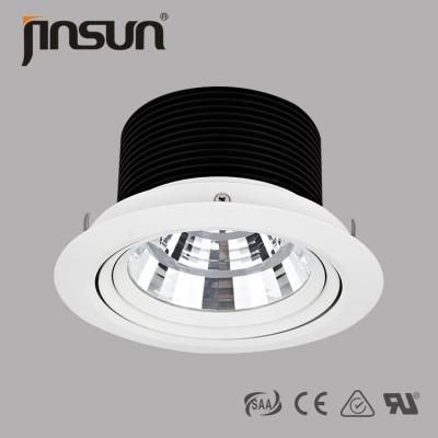 China 3000Lm factoryprice led lighting CE ROHS SAA recessed round 40w dimmable cob led downlight for sale