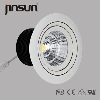 중국 LED downlight는 dimmable 3000K를 자전하는 360도 백색 CCT 20w 30w 125mm 배기판을 데웁니다 판매용