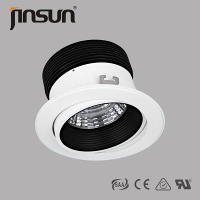 China Downlight giratorio de aluminio del accesorio de iluminación del marco doble de la luz de techo 1-60w LED con Ra90 SAA, CE, certificados de RoHS en venta