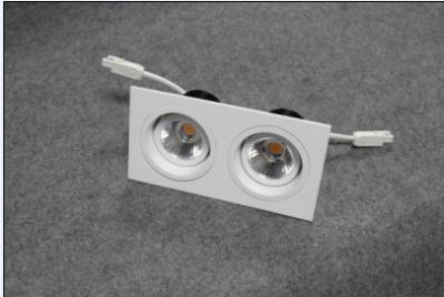 China Square LED ceiling lights with  double venture,180 degree rotating structure, 2*7w for sale