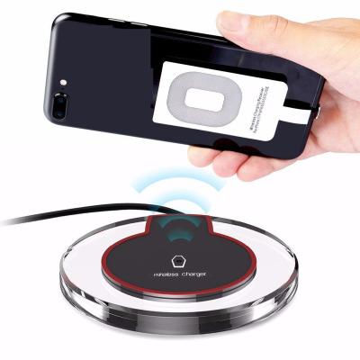 China Wireless Charger Mini Portable Fast Charging Qi Auto Fast Charging Mobile Phone K9 Crystal Custom Mobile Cell Phone for sale