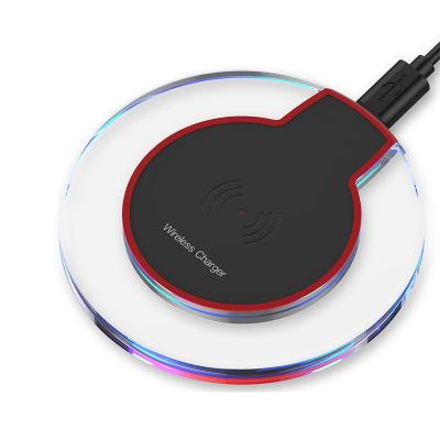 China From the 2021 new K9 5W magic radio ultra-thin 5V 1A QI mobile phone of the hot universal wireless charger charging iPhone for sale