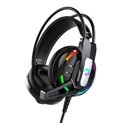 China 2021 Latest Headband Gaming Headset For PC 7.1 Vibration Headset 3.5 Mm USB Gaming Earphone With Light for sale