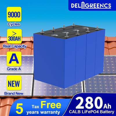 China 24v  48V 100ah 200ah 300ah 500ah lifepo4 akku battery 9000 times life CALB 300AH lifepo4 battery cell for sale