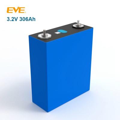 China EVE MB30 306ah 10000 Cycles LFP Cell Lithium Battery 3.2V Lithium Iron Phosphate Power Storage for sale