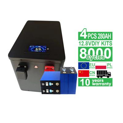 China 12V EVE 314ah Lifepo4 4S 12.8V MB31 DIY Battery Kits JK 200A BMS LCD for sale