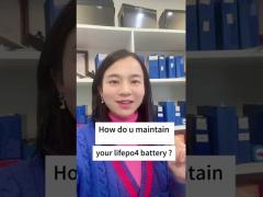 How do you maintain a LiFePO4 battery