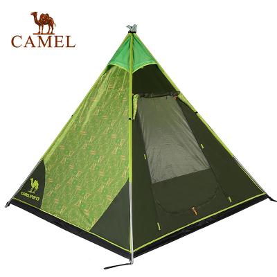 China Indoor Camouflage/Field Play Camel Tent 1-2 Person Storage Raising Camping 4 Season Camping Tent Triangle Outdoor Waterproof Camping Tent for sale