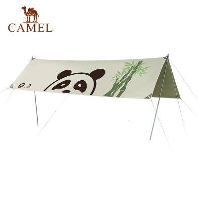 China Trine/V-Type Ground Camel 6-8 People Camel 6-8 People Outdoor Waterproof Portable Rain Fly Panda Oxford Cloth Camping Tarp Glamping Tarps for sale