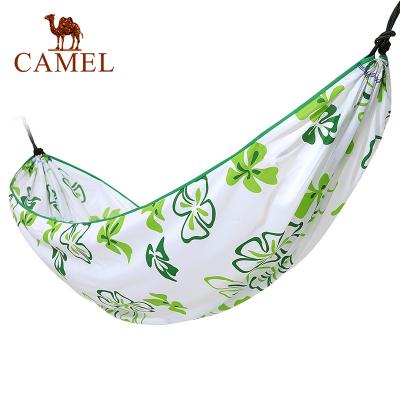 China Outdoor Portable Camel Hammock Light Weight Polyester Simple Printing Camping Hammocks for sale