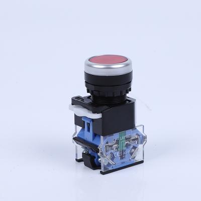 China Button switch LA38-11BN inching start 12V24V220V380 circular self-locking self-reset LA38-11BN for sale