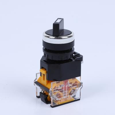 China LA38-11x 22mm 3position LA38-11 Push Button Switch Latch Selector for sale