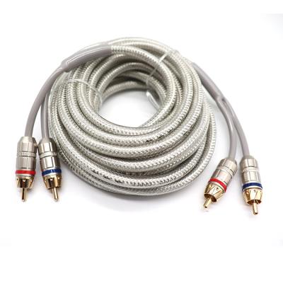 China High Quality Connector Audio Cable RCA Subwoofer Amplifier Car Audio Cable Wire For Automotive for sale