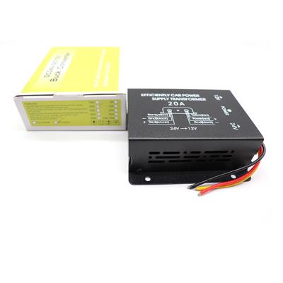 China Universal 24v dc to dc 12v 10A/15A/20A/30A car converter step down power transformer for sale