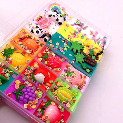 China DIY Mud Toys Birthday Fruit Party Mud Push Mud Decompression Toy Creative Silk Mud Mud Mud Decompression Toy for sale