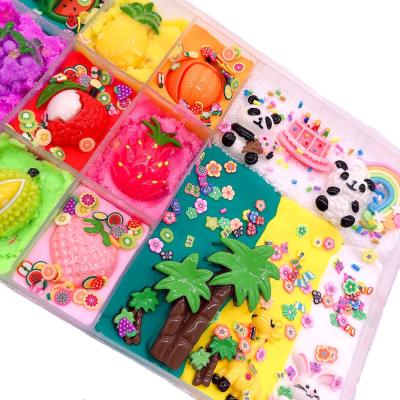 China DIY Mud Toys Birthday Fruit Party Mud Push Mud Decompression Toy Creative Silk Mud Mud Mud Decompression Toy for sale