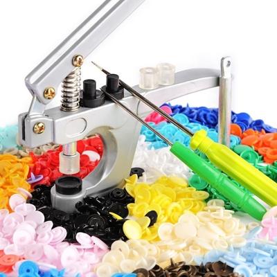 China Viable Snap Pliers + Plastic Resin 360 T5 Set Resin Buttons DIY Snap Button 24 Colors for sale